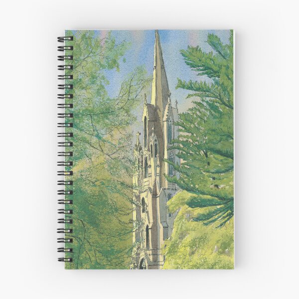 Item preview, Spire of First Church of Otago, Dunedin, New Zealand designed and sold by Dave Baab watercolors.