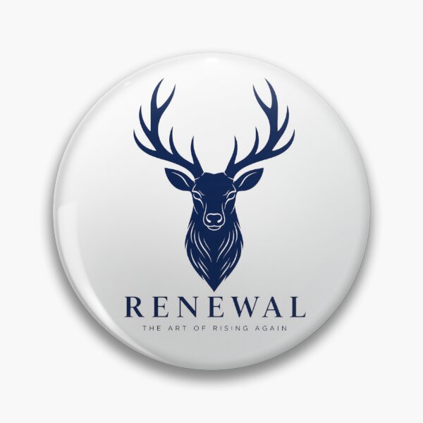 Item preview, Minimalist Stag Head Renewal Line Art Wellness Logo Design designed and sold by Panom Suavichien.