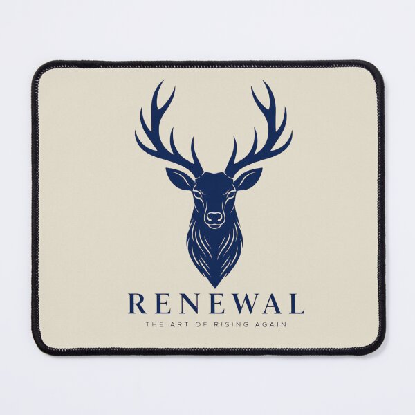 Item preview, Minimalist Stag Head Renewal Line Art Wellness Logo Design designed and sold by Panom Suavichien.
