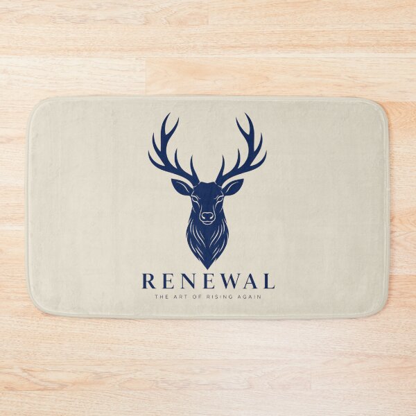 Item preview, Minimalist Stag Head Renewal Line Art Wellness Logo Design designed and sold by Panom Suavichien.