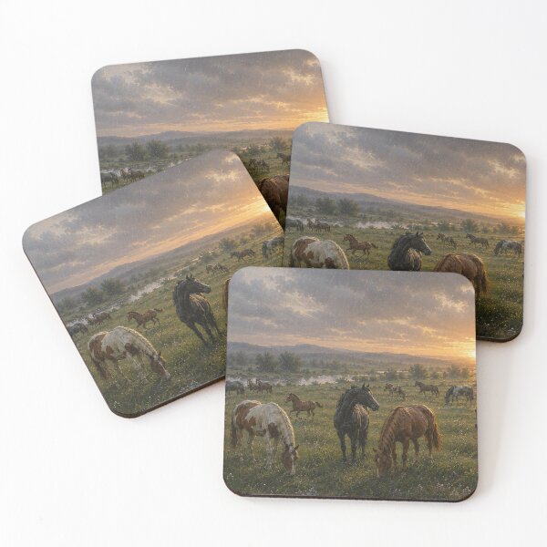 Item preview, Herd by the River / Табун у реки designed and sold by ggstcraft.