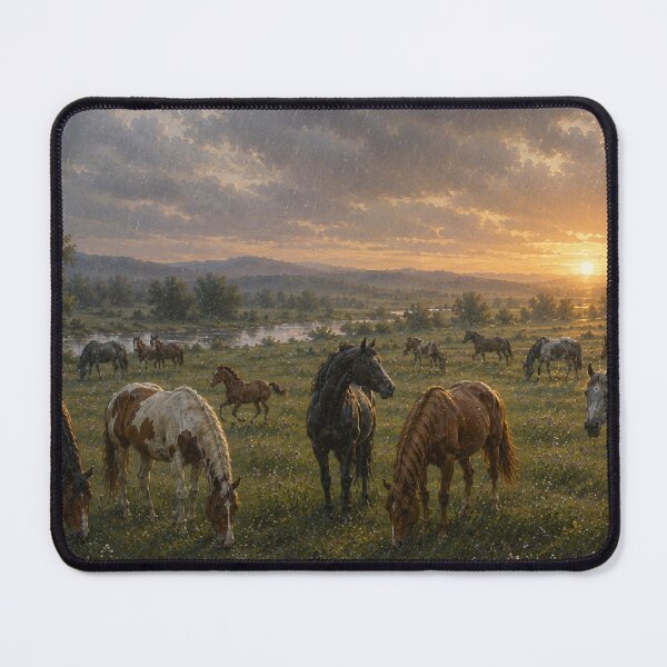 Item preview, Herd by the River / Табун у реки designed and sold by ggstcraft.