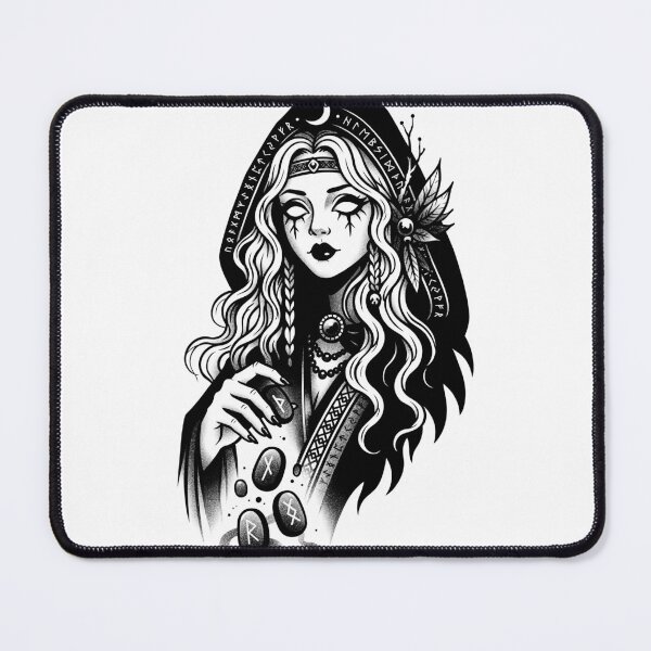 Item preview, Völva - Dark Norse Tattoo designed and sold by feedmykraken.