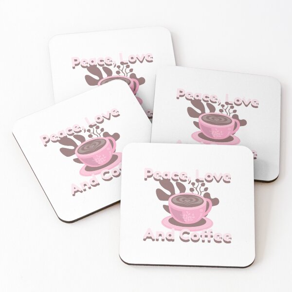 Item preview, Peace, Love, and Coffee designed and sold by RicaGG35.