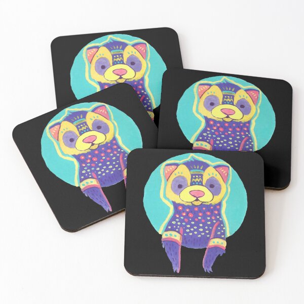 Item preview, Huron Cute Vibrant Tribal Ferret Dot Pattern Graphic designed and sold by KeyClothesline.