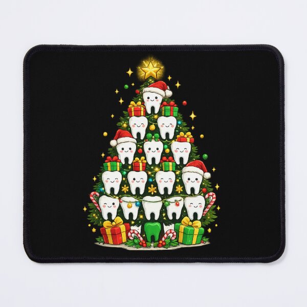 Item preview, Christmas Dentist Gift Cute Tooth Tree Art designed and sold by Corvoria.