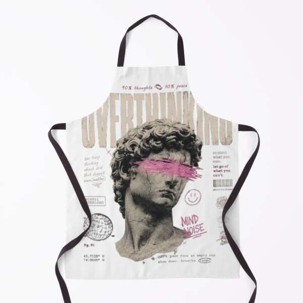 Item preview, Overthinking Statue Graphic | Vintage Mental Health Streetwear Design designed and sold by Makenim.