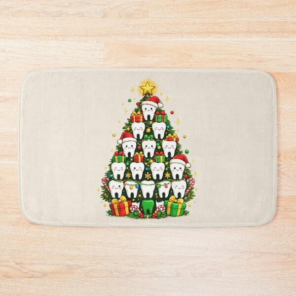 Item preview, Christmas Dentist Gift Cute Tooth Tree Art designed and sold by Corvoria.