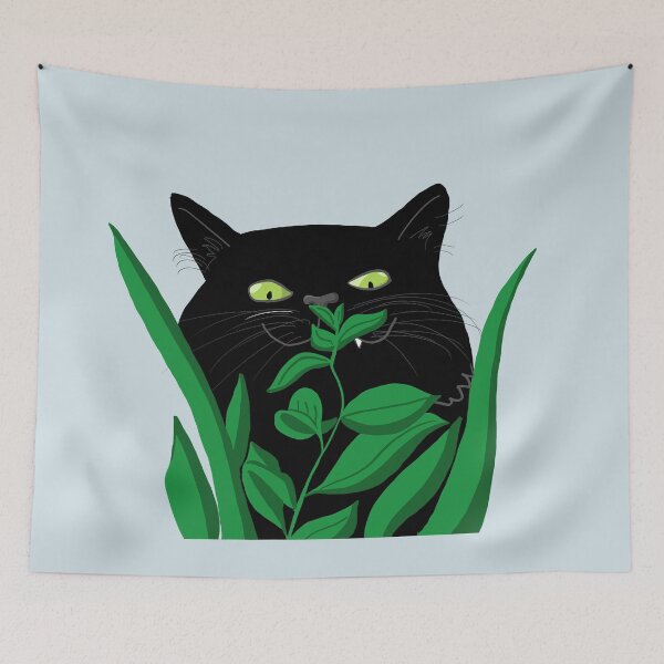 Item preview, Cat Sniffing Catnip designed and sold by Chaotic-Koala.
