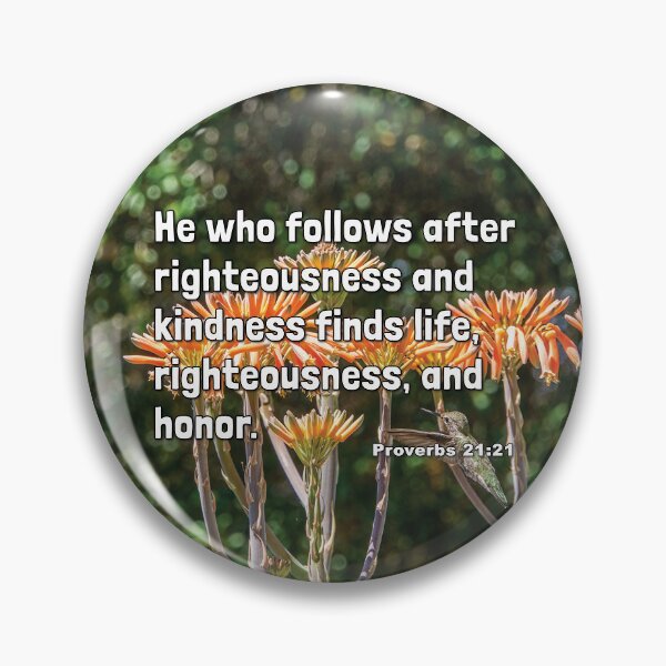 Item preview, Find Life Righteousness And Honor Proverbs 21 21 - Hummingbird Photograph designed and sold by InsprtnlArtbyDP.