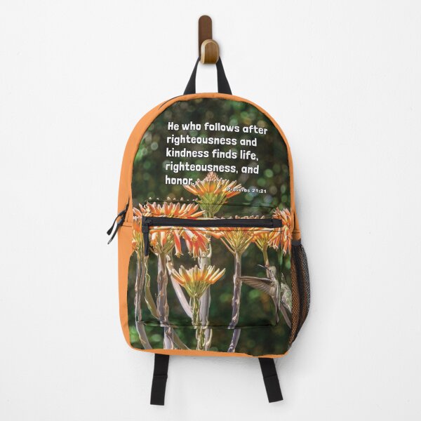 Item preview, Find Life Righteousness And Honor Proverbs 21 21 - Hummingbird Photograph designed and sold by InsprtnlArtbyDP.