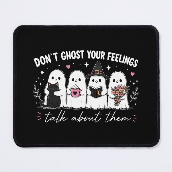 Item preview, Don't Ghost Your Feelings, Mental Health Awareness, Halloween School Counselor designed and sold by Quiajia.