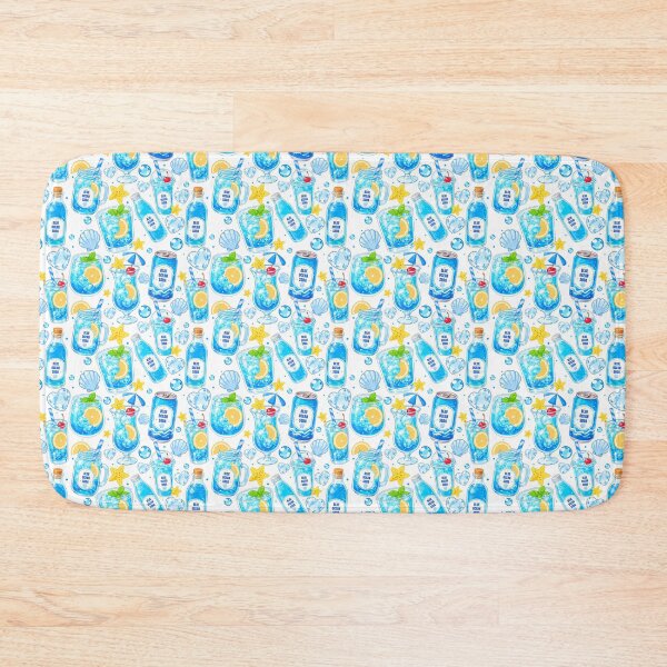 Item preview, Cute Blue Ocean Soda Seamless  designed and sold by KJackArtwork.