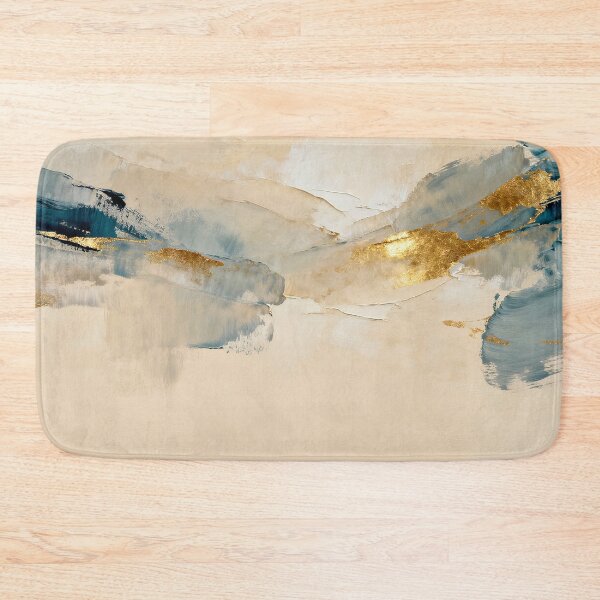 Item preview, Serene abstract waves with golden details designed and sold by paulrommer.