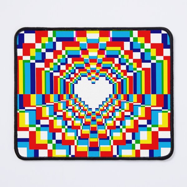 Item preview, Pixel Heart Kaleidoscope - CMYK 2 designed and sold by animinimal.