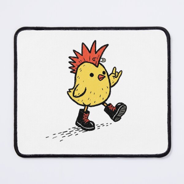 Item preview, Punk Chick – Cute Rebel Bird Illustration designed and sold by SoftPawsAtelier.