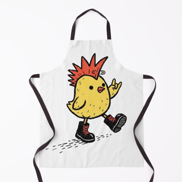 Item preview, Punk Chick – Cute Rebel Bird Illustration designed and sold by SoftPawsAtelier.