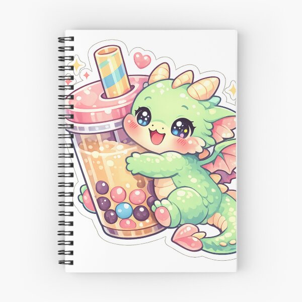 Item preview, Tiny Baby Dragon Hugging Bubble Tea Kawaii Sticker | Cute Boba Dragon Die-Cut Sticker designed and sold by Sidra digital art 8277237.