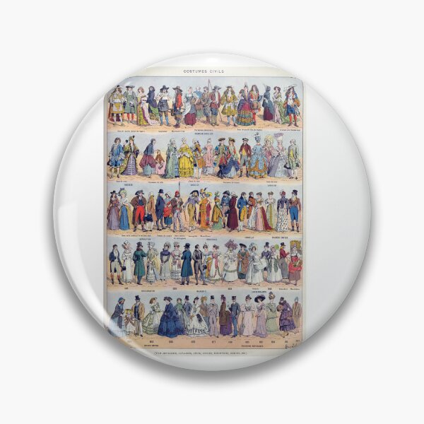 Item preview, Vintage Historical French Costumes Fashion History Poster 1932 designed and sold by TeeARTHY.