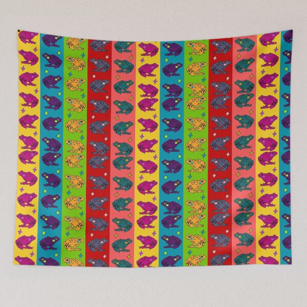 Item preview, Colorful Retro Toad Pattern Bright Pop Art Design designed and sold by darametzgerart.