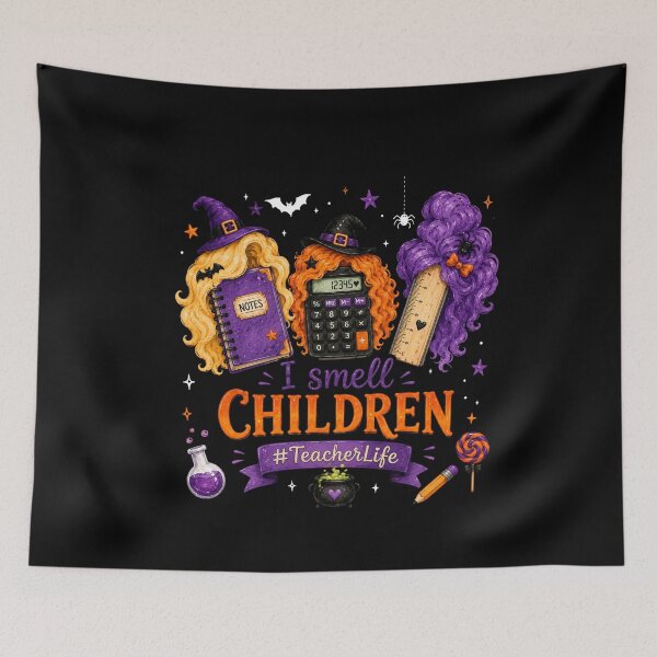 Item preview, I Smell Children, Teacher Halloween, 31 October, Spooky Season designed and sold by vintagearttee.
