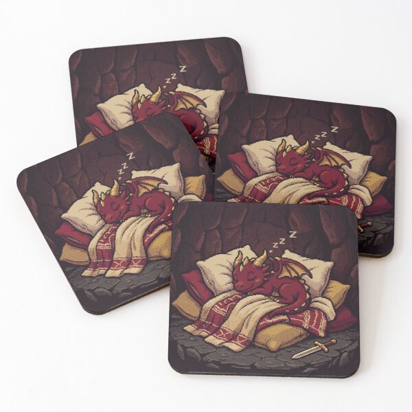Item preview, Final Boss Nap Time - Sleepy Dragon 16-Bit Pixel Art designed and sold by Arobinoz.