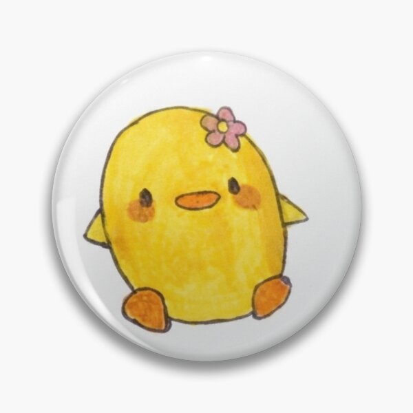 Item preview, Cute Chibi Yellow Chick with Flower Illustration designed and sold by abrar403.