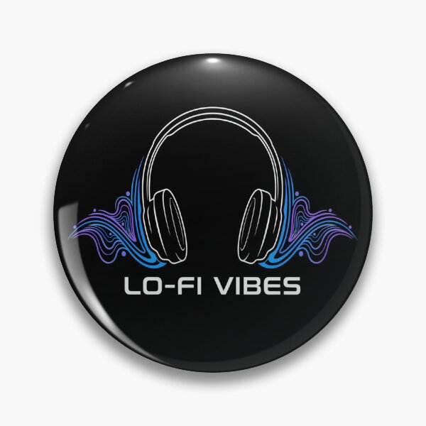 Item preview, Lo-Fi Vibes – Minimal Headphones Soundwave Design designed and sold by Midnight Veil Designs.