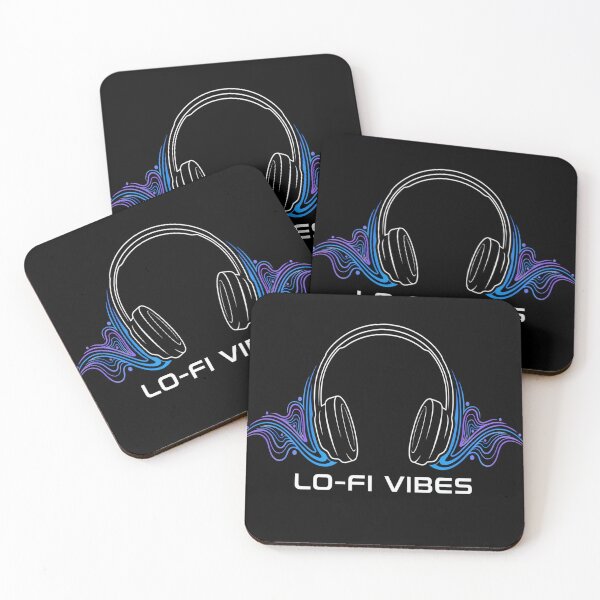 Item preview, Lo-Fi Vibes – Minimal Headphones Soundwave Design designed and sold by Midnight Veil Designs.