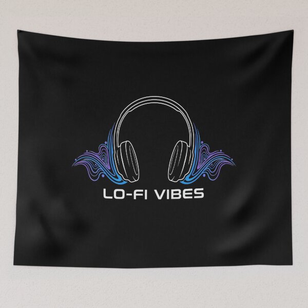 Item preview, Lo-Fi Vibes – Minimal Headphones Soundwave Design designed and sold by Midnight Veil Designs.