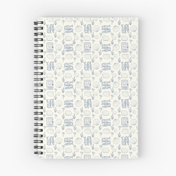 Item preview, Blue Line Sardines Coastal Tile Seamless Pattern designed and sold by Pop & Punch.