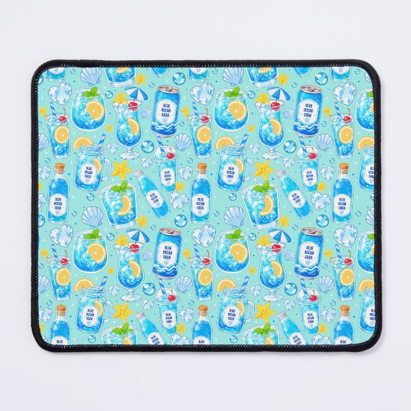 Item preview, Cute Blue Ocean Soda Seamless  designed and sold by KJackArtwork.