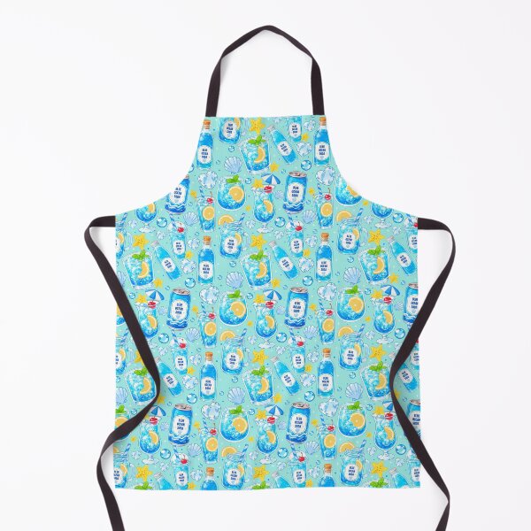 Item preview, Cute Blue Ocean Soda Seamless designed and sold by KJackArtwork.