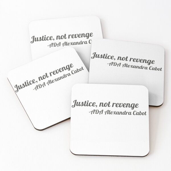 Item preview, Justice Not Revenge Sticker | Law & Order Inspired Courtroom Quote | Legal Gift designed and sold by JusticeForSale.