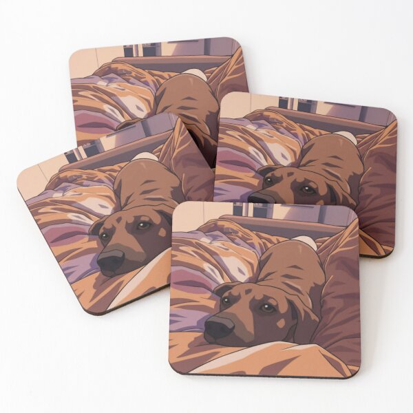 Item preview, Retro Sunset Dog designed and sold by PtRedGraph.