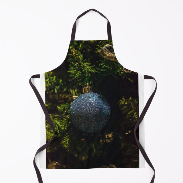 Item preview, Blue Glitter Christmas Ornament Hanging on Pine Tree With Sparkling Holiday Decorations designed and sold by Nmallia.
