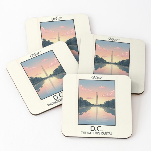 Item preview, Washington DC Scenic Vintage Style Travel Advert designed and sold by Dimensionality.