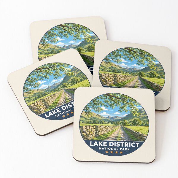 Item preview, Lake District National Park Vintage Mountain & Lake Landscape designed and sold by Gideon Emmerich.
