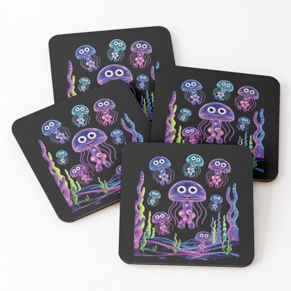 Item preview, Cute Underwater Jellyfish – Cute Kawaii Ocean Marine Life Design designed and sold by Taans-Creation.
