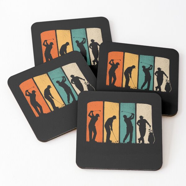 Item preview, Retro Vintage Golf Silhouette Panels  designed and sold by Moizento.