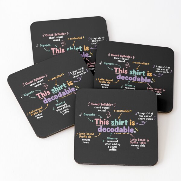Item preview, This Shirt Is Decodable, Structured Literacy, Education, Science of Reading, Gift for Teacher, Reading Teacher designed and sold by Quiajia.