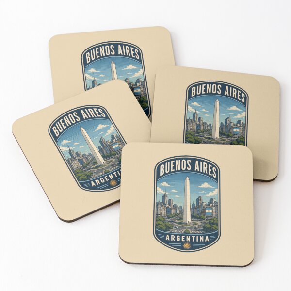 Item preview, Buenos Aires Argentina Vintage Travel Badge | Obelisk Skyline designed and sold by Travel Souvenirs 30.