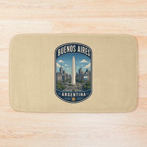 Item preview, Buenos Aires Argentina Vintage Travel Badge | Obelisk Skyline designed and sold by Travel Souvenirs 30.
