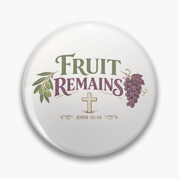 Item preview, Fruit Remains Christian Growth – John 15:16 Bible Verse designed and sold by stylishdzign.