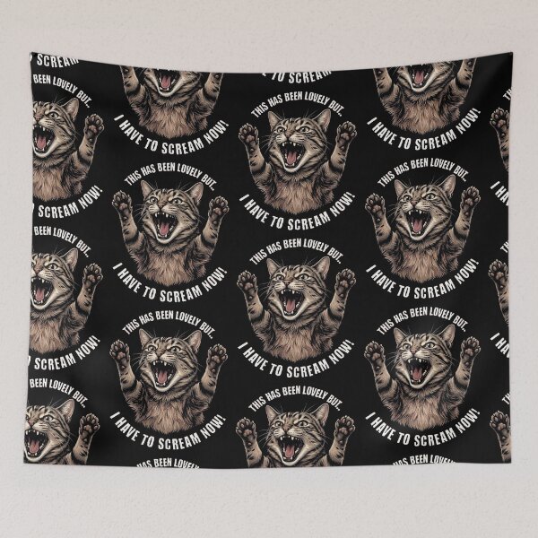 Item preview, This Has Been Lovely But I Have To Scream Now Tabby Cat designed and sold by d247.