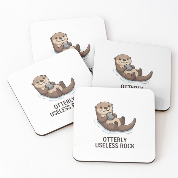 Item preview, Otterly Useless Rock Funny Otter designed and sold by GiggleInkTees.