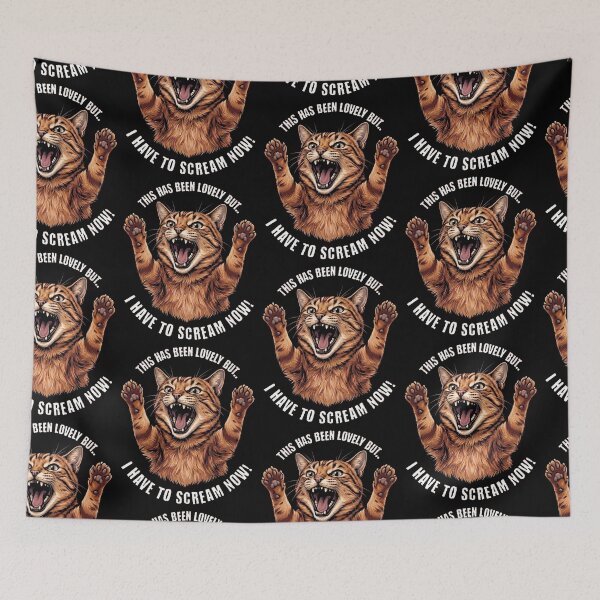 Item preview, This Has Been Lovely But I Have To Scream Now Orange Cat designed and sold by d247.