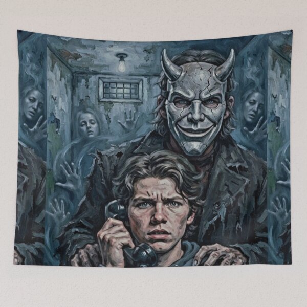 Item preview, The Black Phone Supernatural Horror Fine Art Tribute designed and sold by Art's Diner.