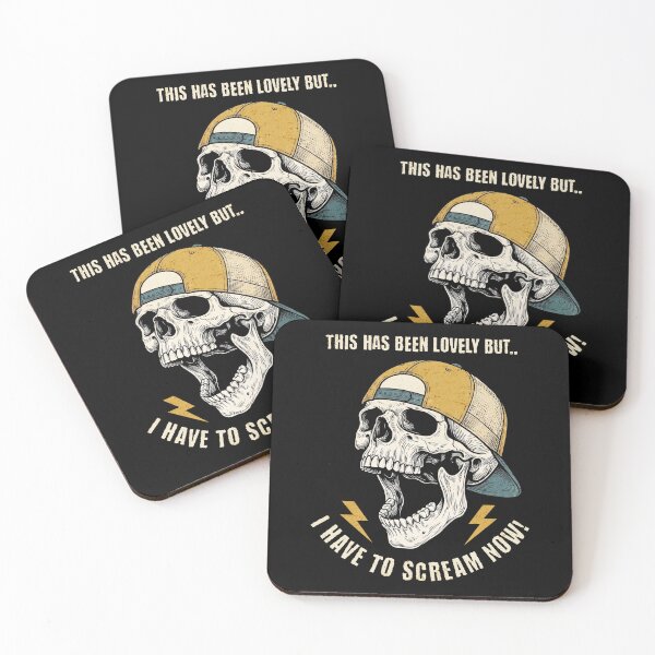Item preview, This Has Been Lovely But I Have To Scream Now Skull Hat designed and sold by d247.