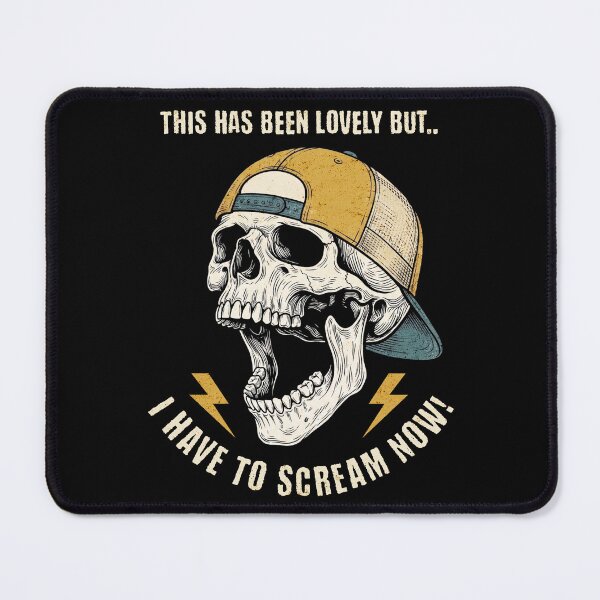 Item preview, This Has Been Lovely But I Have To Scream Now Skull Hat designed and sold by d247.